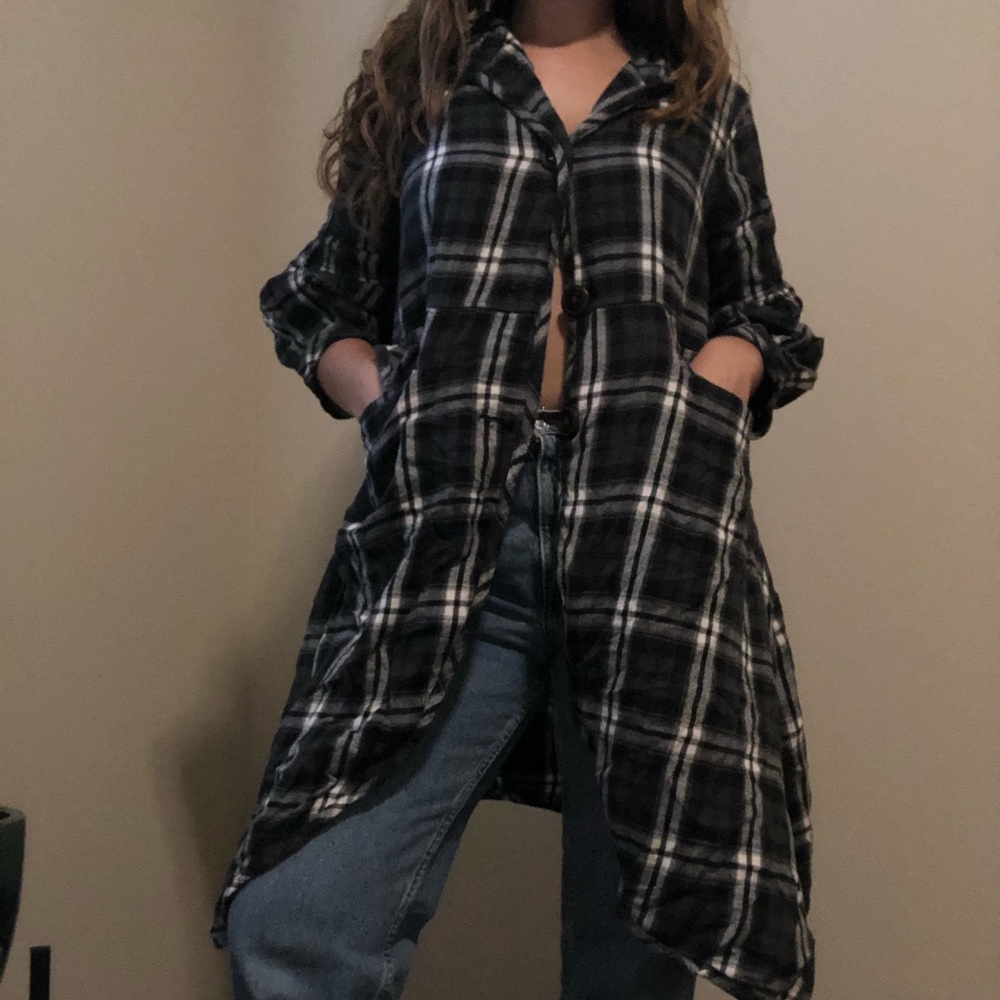 Ivy Jane plaid cardigan with buttons